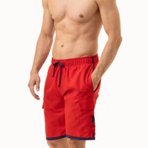NWT US POLO ASSN.  MENS CARGO SWIM SHORTS